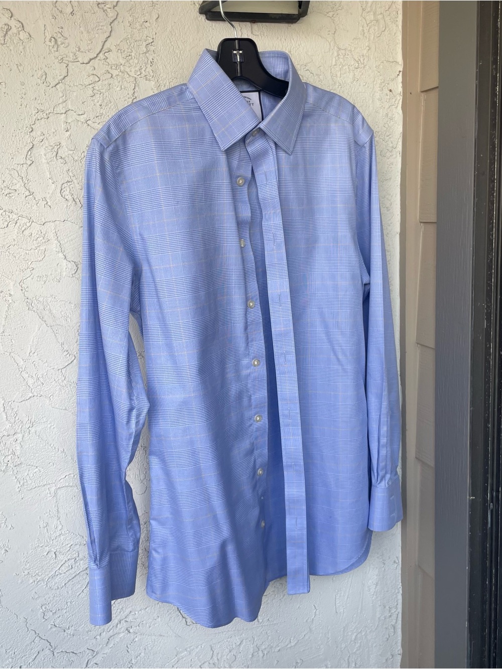 Charles Tyrwhitt Light Blue Plaid Dress Shirt